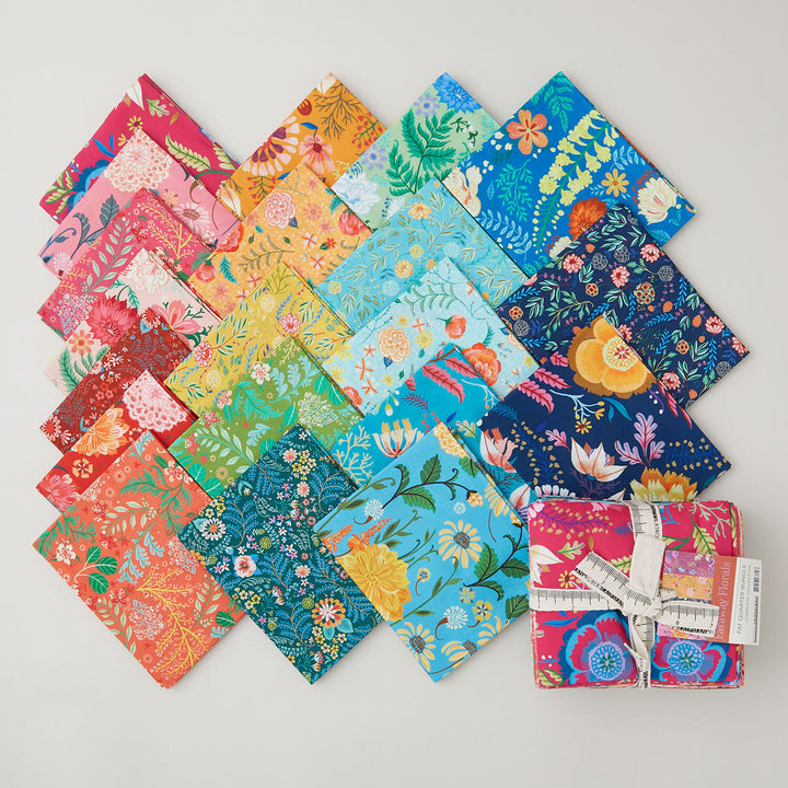 Faraway Florals Favorites Complete Collection Fat Quarter Bundle - 20 Piece