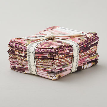 Imperial Collections - Graceful Cranes Plum Colorstory Metallic Fat Quarter Bundle