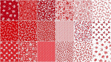 Crimson Posies Favorites Fat Quarter Bundle 18 piece