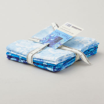 Poppy Skies Favorites Sky Digitally Printed Fat Quarter Bundle - 5 piece