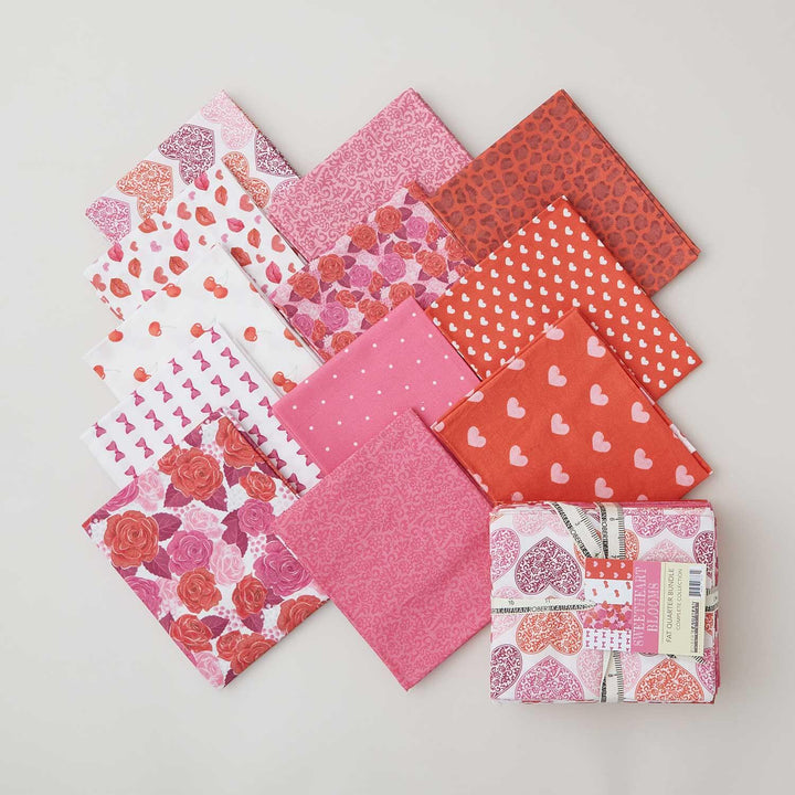 Sweetheart Blooms Fat Quarter Bundle - 12 Piece
