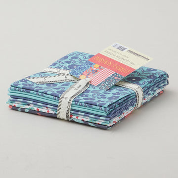 Citrus & Sunshine Fat Quarter Bundle - Aqua 5 Piece
