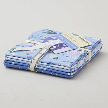 Blossoms & Bows Fat Quarter Bundle - Blue 5 Piece