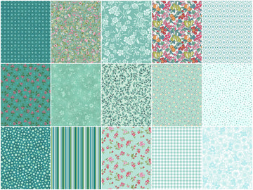 Fabric Market - Sea Glass Fat Quarter Bundle