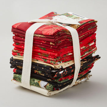 Holiday Flourish - Forest Glen Crimson Colorstory Fat Quarter Bundle