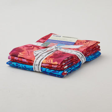 Jeweled Blossoms Coral Colorstory Fat Quarter Bundle 5 Pc