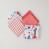 Petal Parade Fat Quarter Bundle - Red 5 Piece