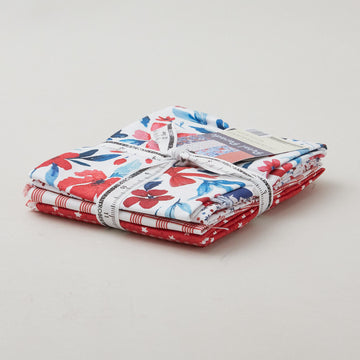 Petal Parade Fat Quarter Bundle - Red 5 Piece