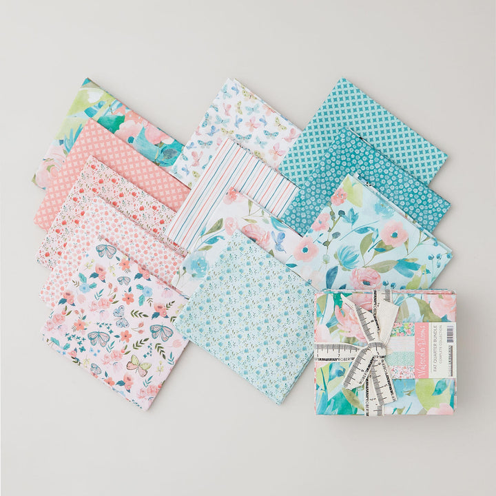 Watercolor Blooms Fat Quarter Bundle - 12 Piece