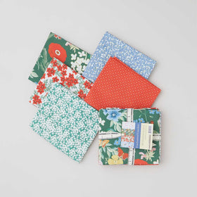 Enchanted Garden Fat Quarter Bundle - Green Colorstory 5 Piece