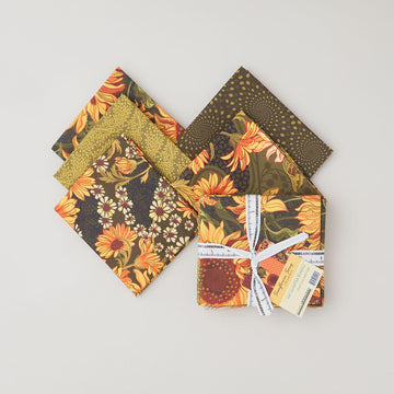 Sunflower Song Leaf Fat Quarter Bundle - 5 Piece