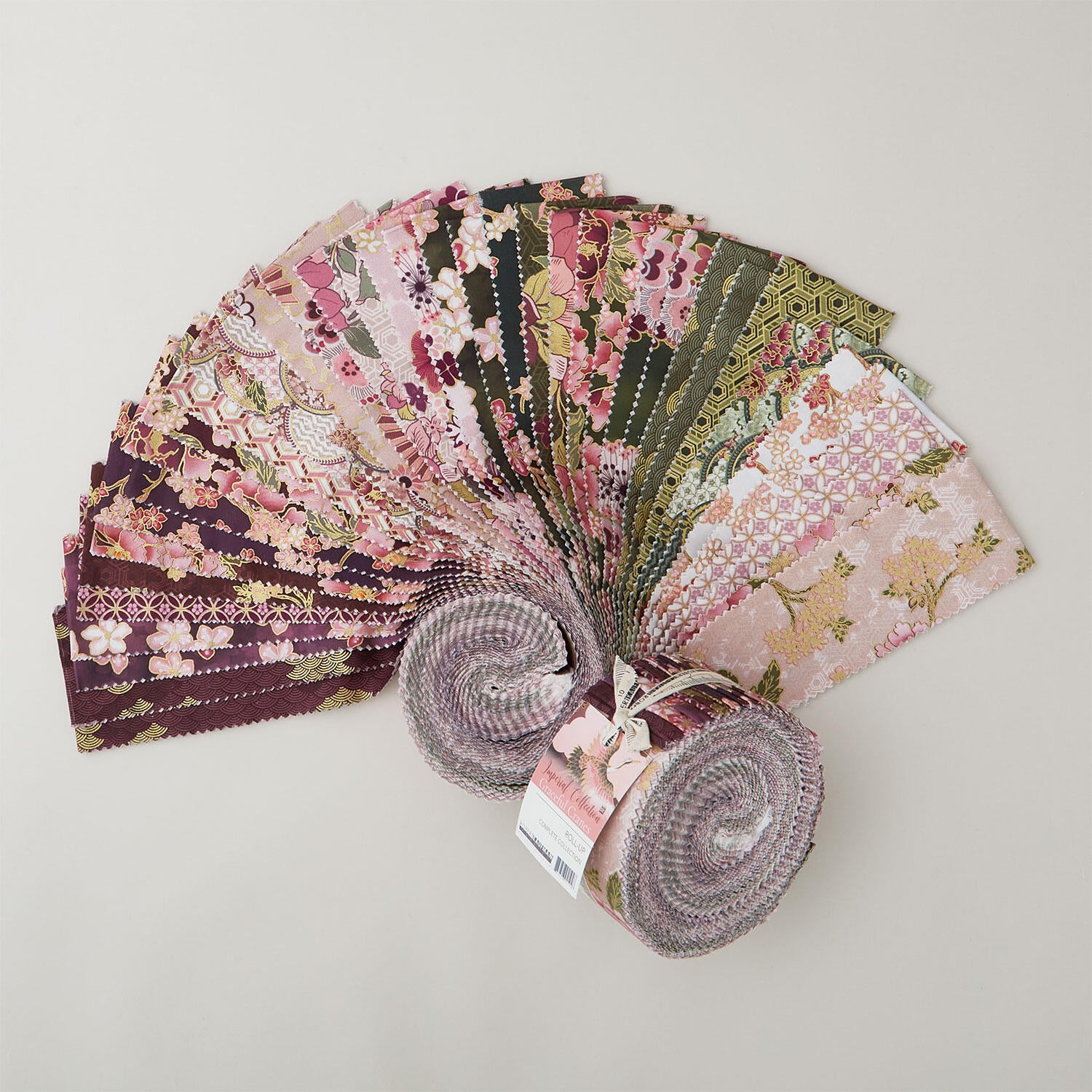 専用　rosymonster safari quilting work Imperial Collections - Graceful Cranes Metallic Roll Up