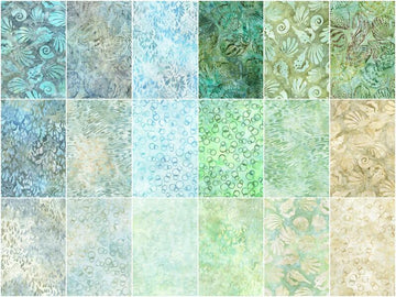 Artisan Batiks Coastal Shells Roll Up