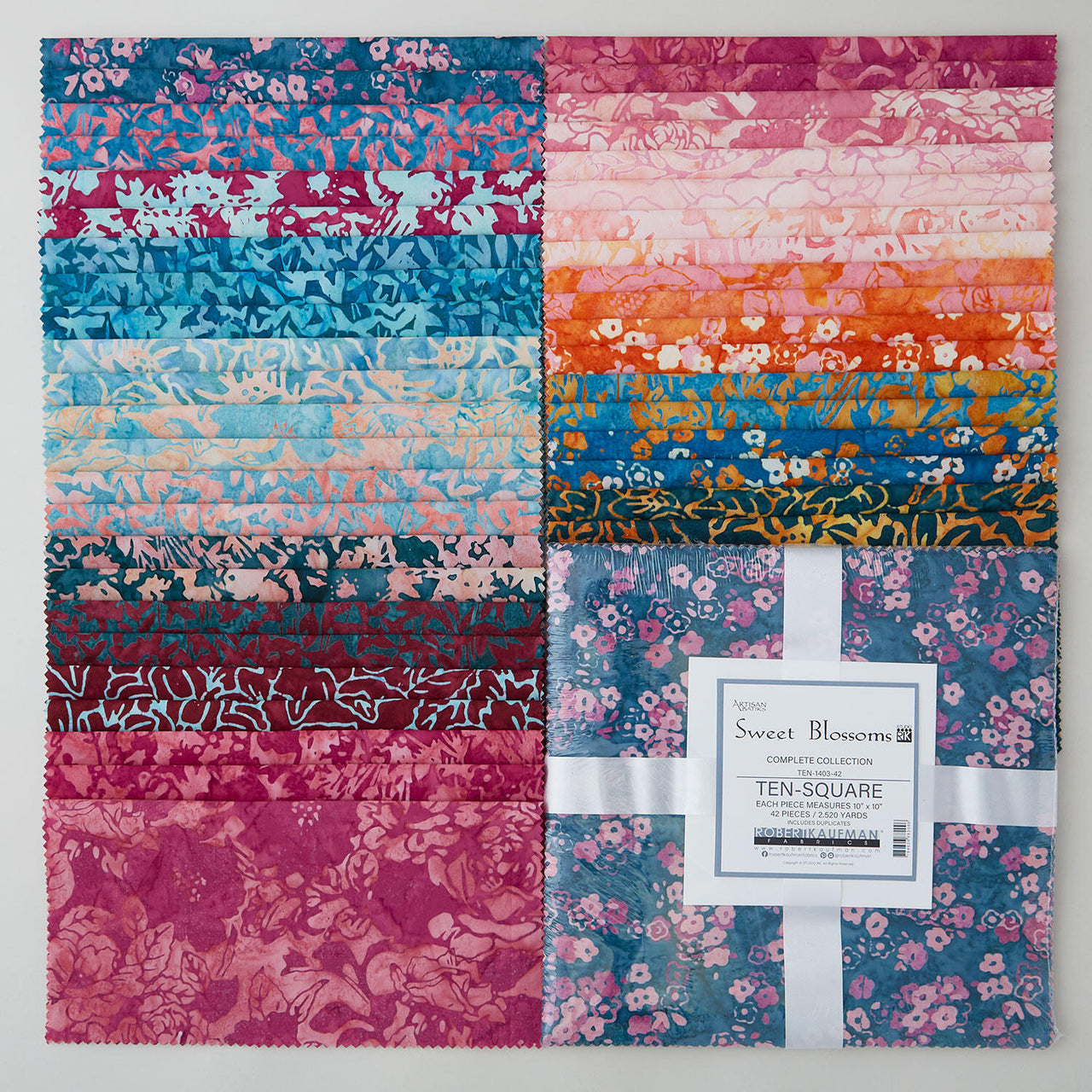 Artisan Batiks - Sweet Blossoms Ten Squares