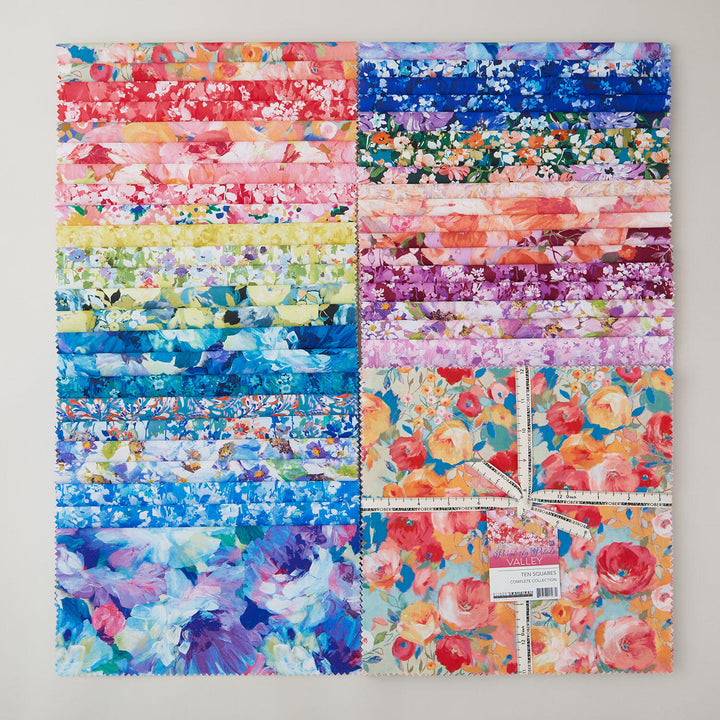 Painterly Petals Valley Ten Squares