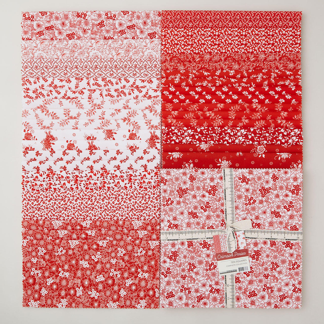 Crimson Posies Favorites Ten Squares