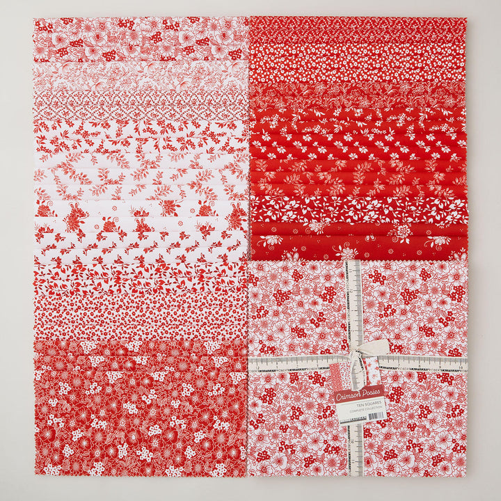 Crimson Posies Favorites Ten Squares