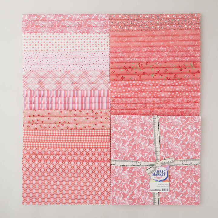 Fabric Market Guava Ten Squares