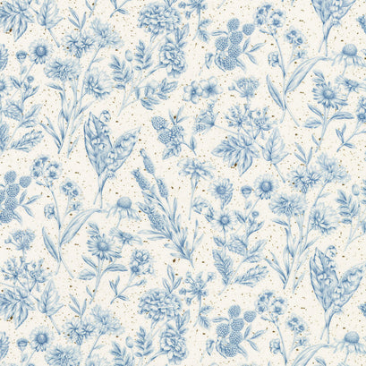 Botanical Garden Favorites - Tonal Blue Yardage