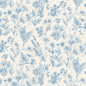 Botanical Garden Favorites - Tonal Blue Yardage