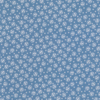 Botanical Garden Favorites - Circles Blue Yardage