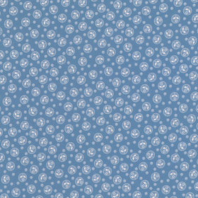 Botanical Garden Favorites - Circles Blue Yardage