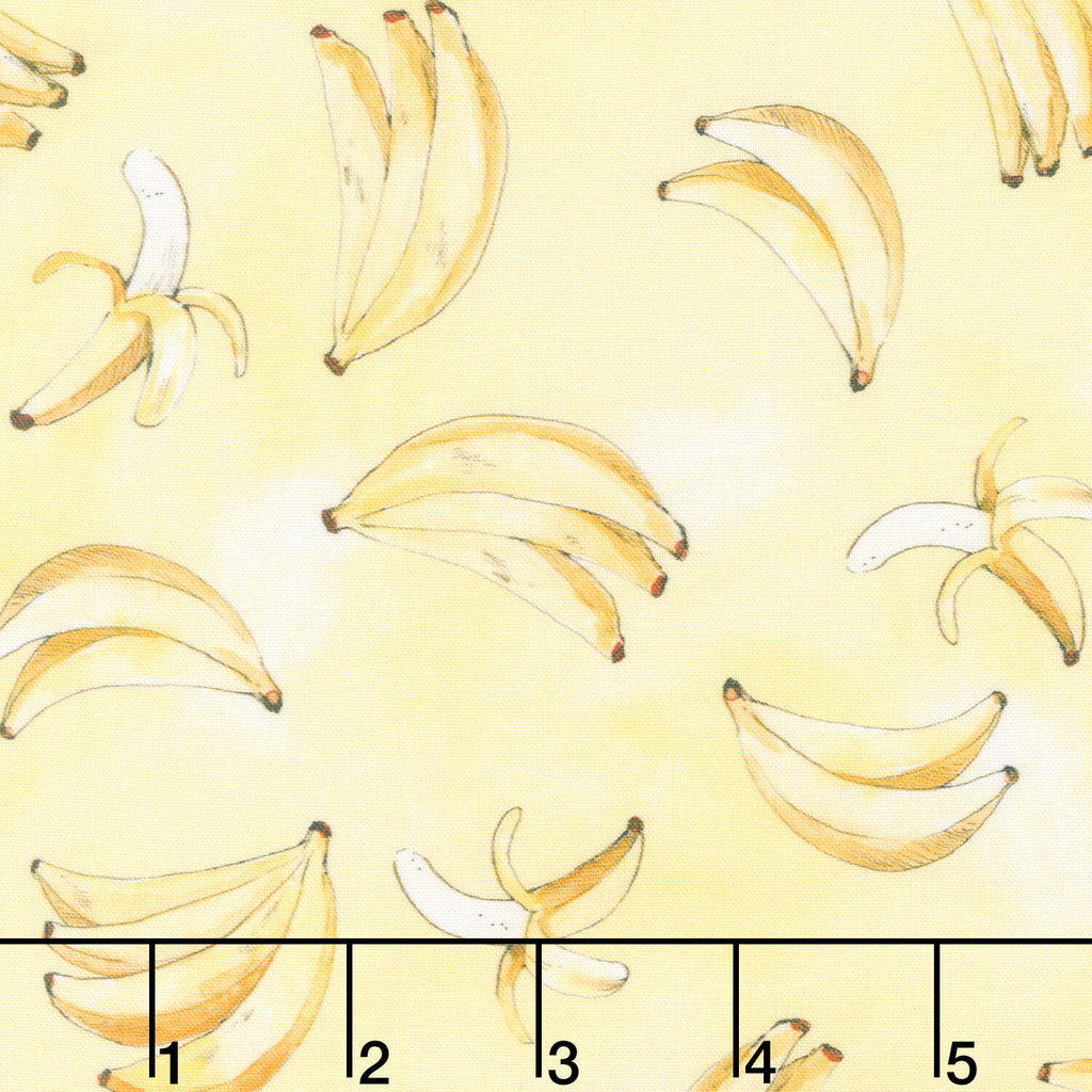 Garden Goodness - Tossed Banana Bunches Banana Yardage
