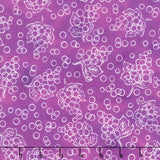 Garden Goodness - Grape Bunches Linework Grape Yardage