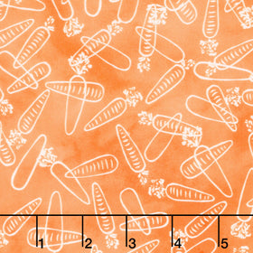 Garden Goodness - Carrot Linework Carrot Yardage