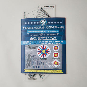Skinny Robin 16-Point Mariner's Compass Book & Ruler