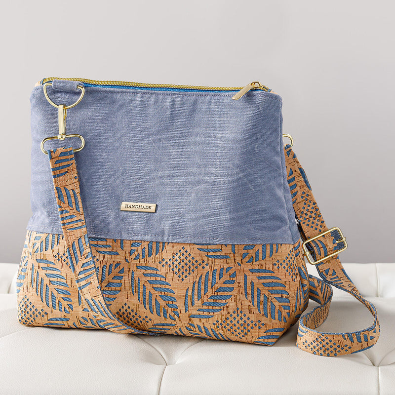 Clarisse Crossbody Bag Kit - Chambray/Cork