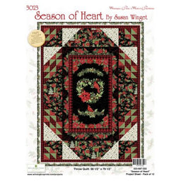 Season of Heart Throw Free Quilt Pattern