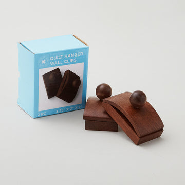 Missouri Star Wall Hanging Clips - Walnut