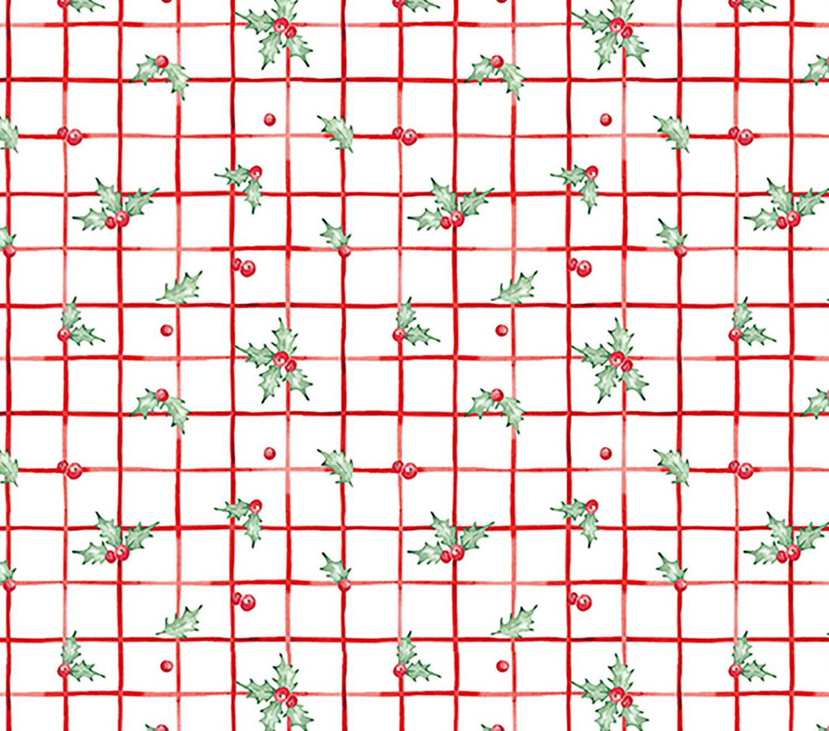 Quilting Cuddle Prints - Christmas Keepsake Berry Posy Cardinal Yardage