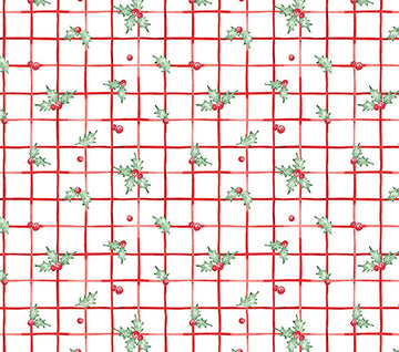 Quilting Cuddle Prints - Christmas Keepsake Berry Posy Cardinal Yardage