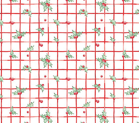 Quilting Cuddle Prints - Christmas Keepsake Berry Posy Cardinal Yardage