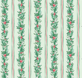 Quilting Cuddle Prints - Christmas Keepsake Holly Trail Juniper Yardage