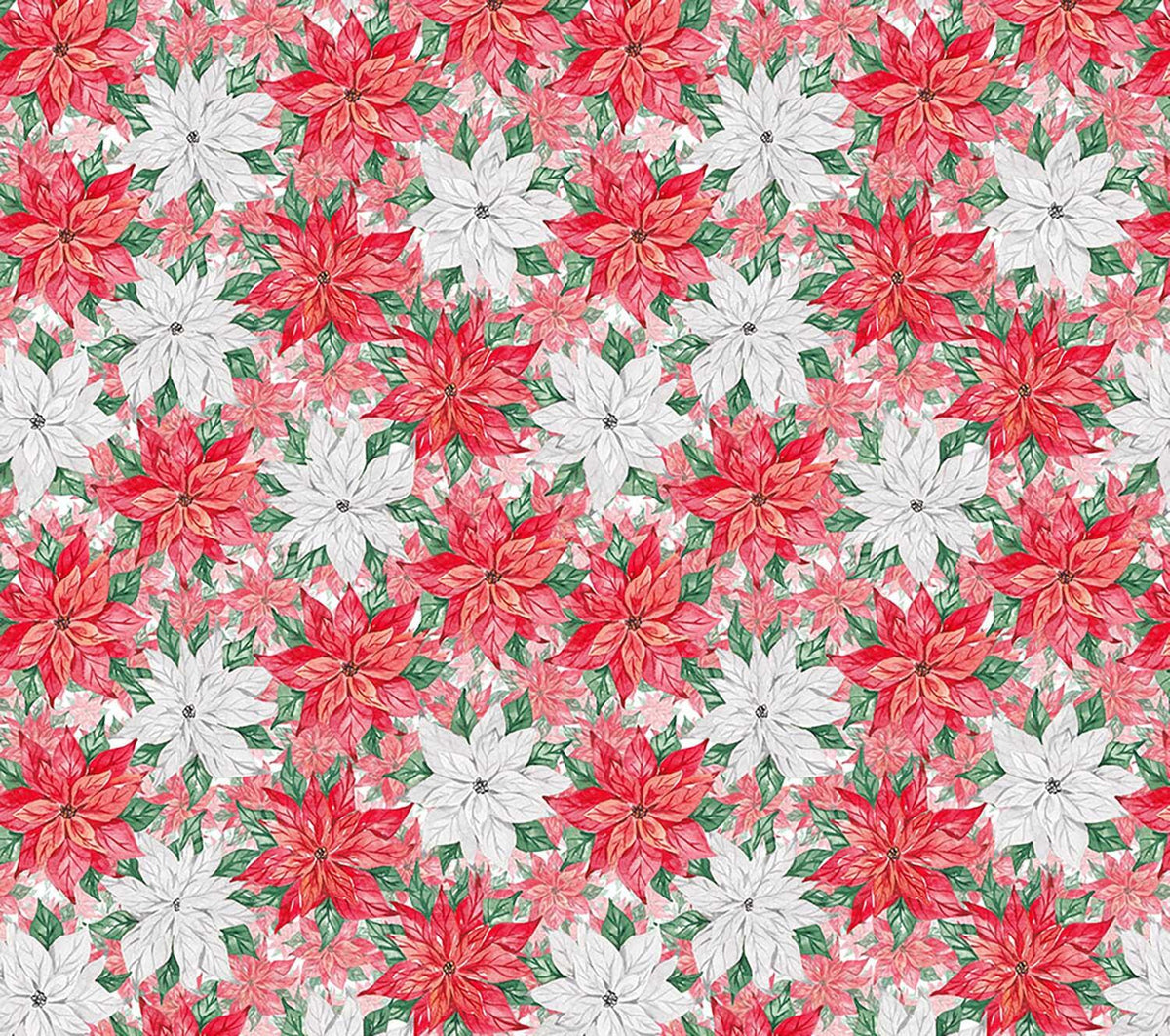 Quilting Cuddle Prints - Christmas Keepsake Noel Blossom Multi Yardage