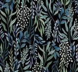 Quilting Cuddle Prints - Whispering Blooms Dreamweaver Black Yardage