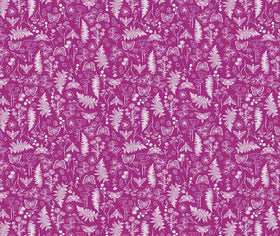 Quilting Cuddle Prints - Whispering Blooms Faegrove Magenta Yardage