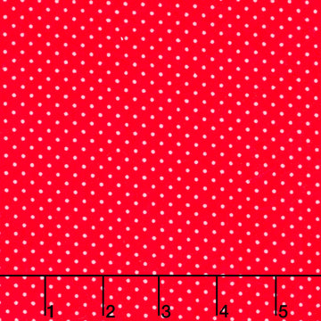 Cuddle® Prints - Cottage Rose Lane Bitty Dot Candy Apple Digitally Printed Minky Yardage