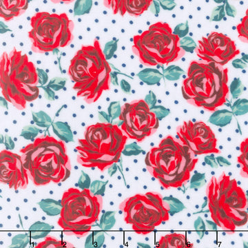 Cuddle® Prints - Cottage Rose Lane Briar Snow Digitally Printed Minky Yardage