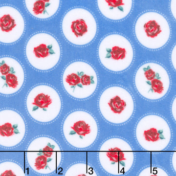 Cuddle® Prints - Cottage Rose Lane Brighton Blue Bonnet Digitally Printed Minky Yardage