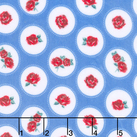 Cuddle® Prints - Cottage Rose Lane Brighton Blue Bonnet Digitally Printed Minky Yardage