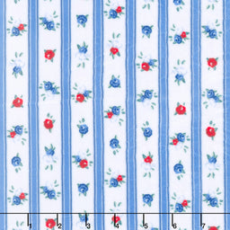 Cuddle® Prints - Cottage Rose Lane Nottinghill Blue Bonnet Digitally Printed Minky Yardage