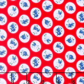 Cuddle® Prints - Cottage Rose Lane Windsor Candy Apple Digitally Printed Minky Yardage
