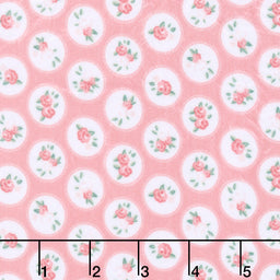 Cuddle® Prints - Cottage Rose Lane Windsor Seashell Digitally Printed Minky Yardage