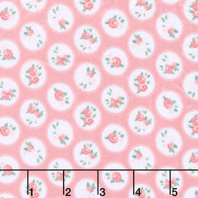 Cuddle® Prints - Cottage Rose Lane Windsor Seashell Digitally Printed Minky Yardage