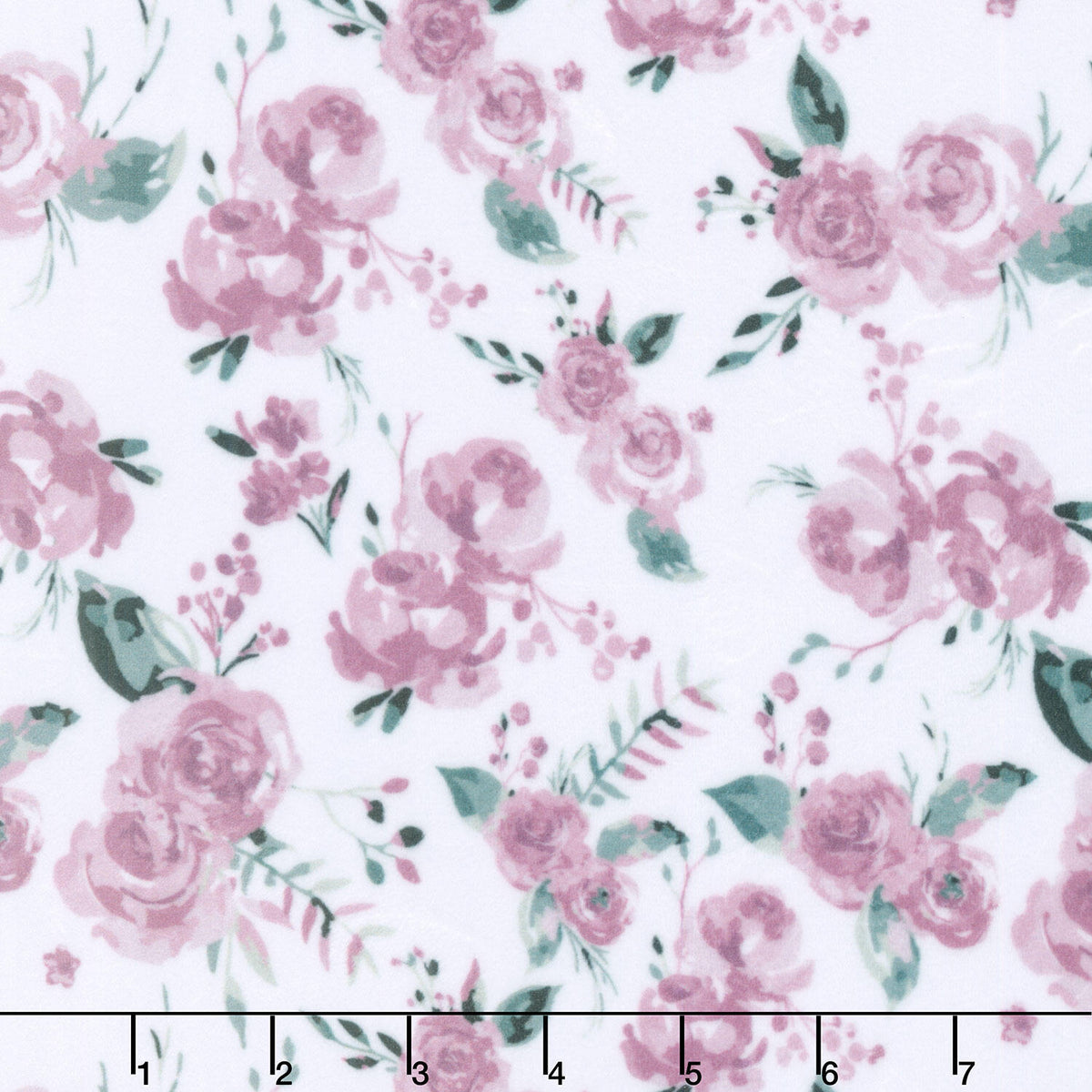 Cuddle® Prints - Garden Bouquet Snow Digitally Printed Minky Yardage