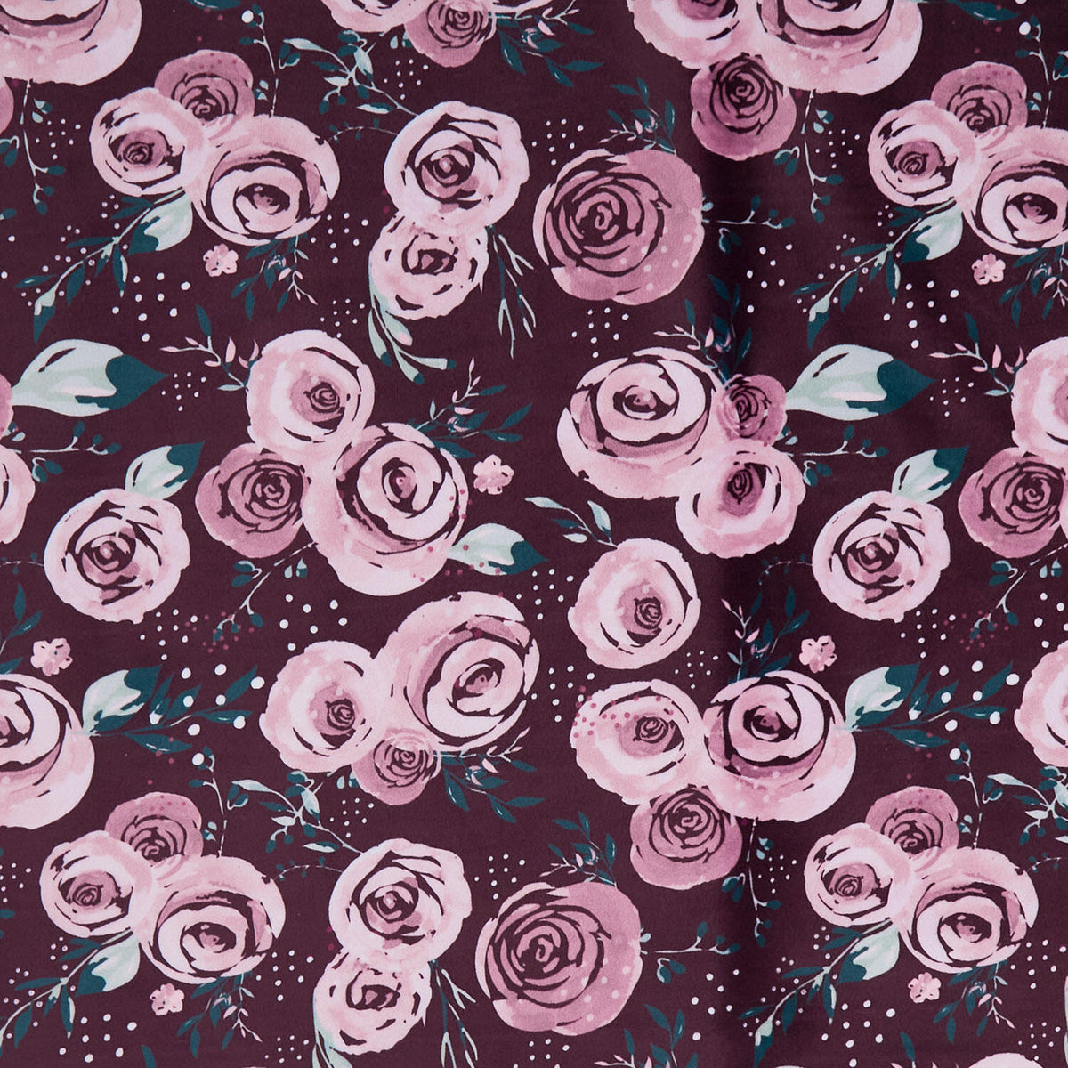 Cuddle® Prints - Garden Roses Woodrose Digitally Printed Minky Yardage